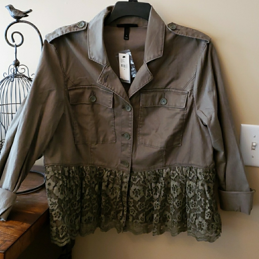 NWT - Lane Bryant olive jacket